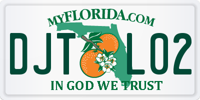 FL license plate DJTL02