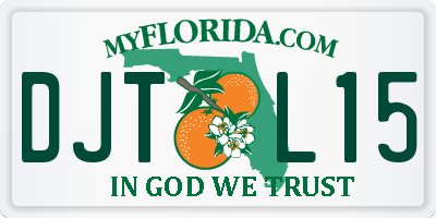 FL license plate DJTL15