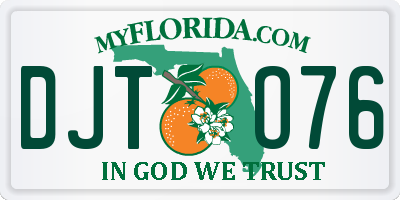 FL license plate DJTO76