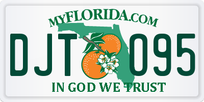 FL license plate DJTO95