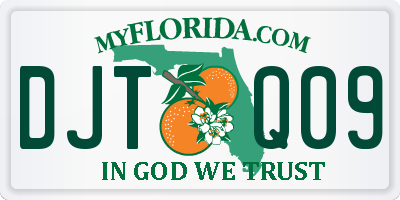 FL license plate DJTQ09