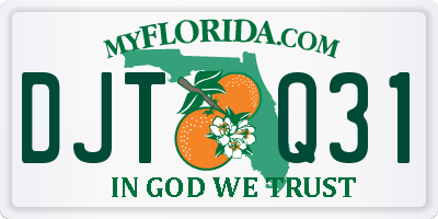 FL license plate DJTQ31