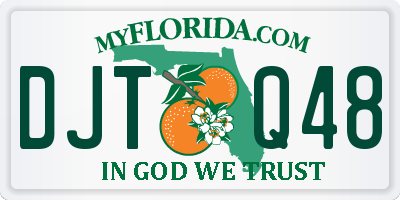 FL license plate DJTQ48