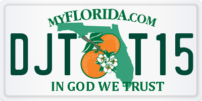 FL license plate DJTT15
