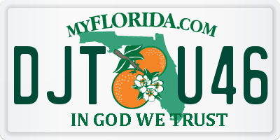 FL license plate DJTU46