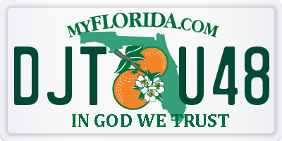 FL license plate DJTU48