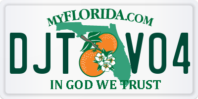 FL license plate DJTV04