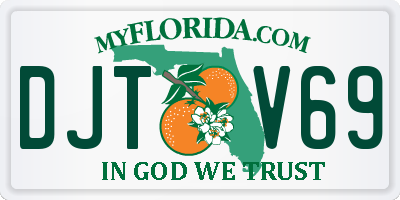 FL license plate DJTV69