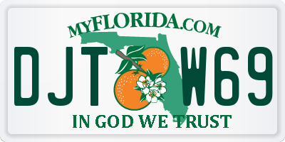 FL license plate DJTW69