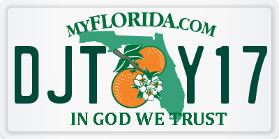 FL license plate DJTY17