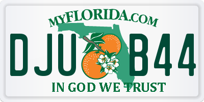 FL license plate DJUB44