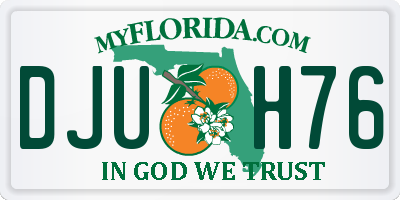 FL license plate DJUH76