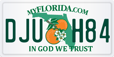 FL license plate DJUH84