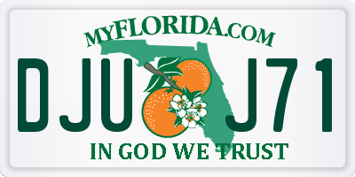 FL license plate DJUJ71