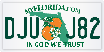 FL license plate DJUJ82