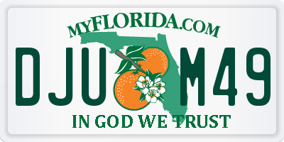 FL license plate DJUM49