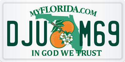 FL license plate DJUM69