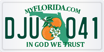 FL license plate DJUO41