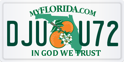 FL license plate DJUU72
