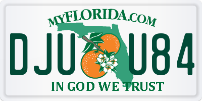 FL license plate DJUU84