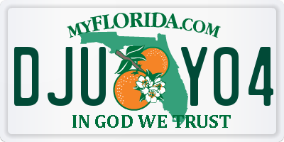FL license plate DJUY04