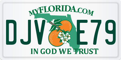 FL license plate DJVE79