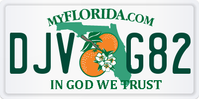 FL license plate DJVG82