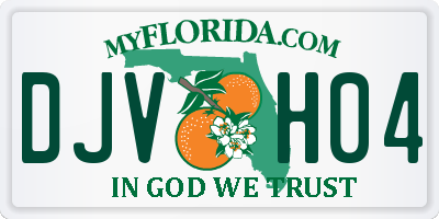 FL license plate DJVH04