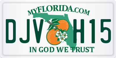 FL license plate DJVH15