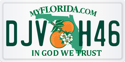 FL license plate DJVH46