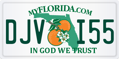 FL license plate DJVI55