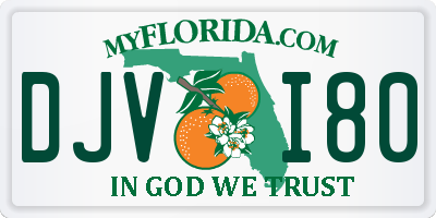 FL license plate DJVI80