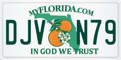 FL license plate DJVN79