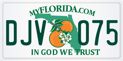 FL license plate DJVO75