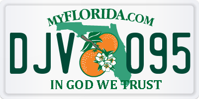 FL license plate DJVO95