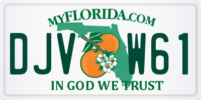 FL license plate DJVW61