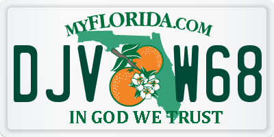 FL license plate DJVW68
