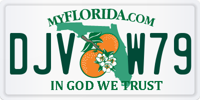 FL license plate DJVW79