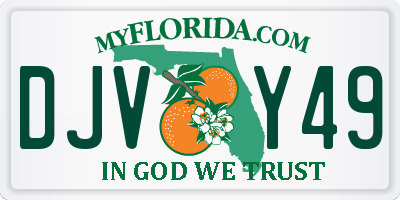FL license plate DJVY49