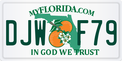FL license plate DJWF79