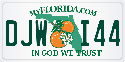 FL license plate DJWI44