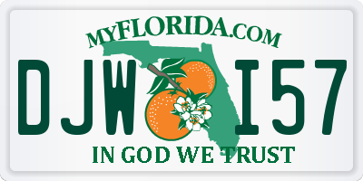 FL license plate DJWI57