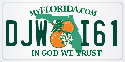 FL license plate DJWI61