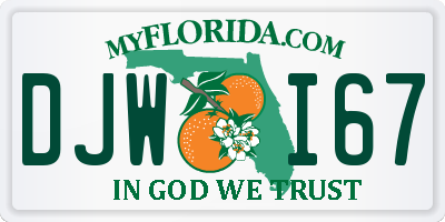 FL license plate DJWI67