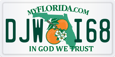 FL license plate DJWI68