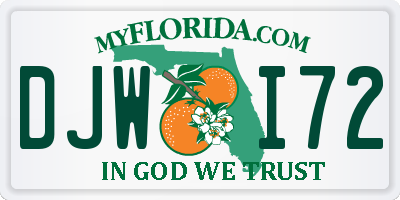 FL license plate DJWI72