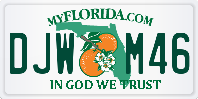 FL license plate DJWM46