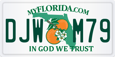 FL license plate DJWM79