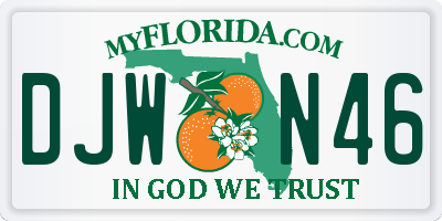 FL license plate DJWN46