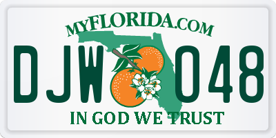 FL license plate DJWO48